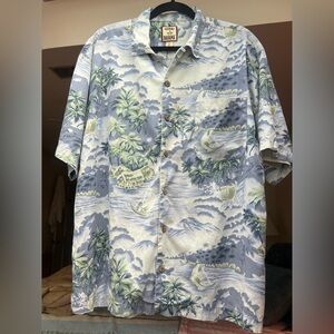 Tommy Bahama Silk Blue Tropical Men's Shirt